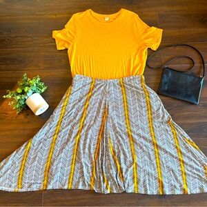 Old Navy Luxe Gold Top and Apt 9 shirt